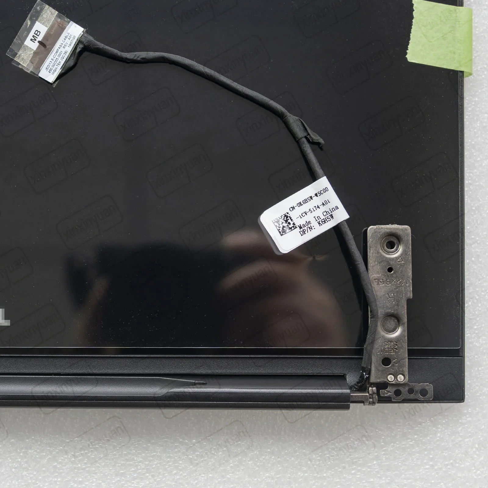 13.3 Inch LCD Touch Screen Complete Assembly for Dell Inspiron 13 7390 2in1 7391 2-in-1 P113G P113G001 Display Panel Replacement