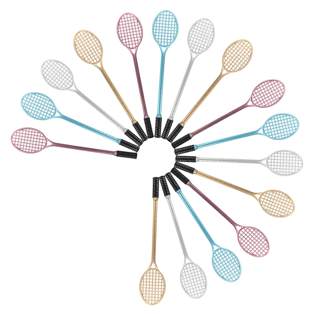 

16pcs Gel Pen Smooth Racket Shape Cartoon Pen For School Office Business Student Writing Bulk Cute