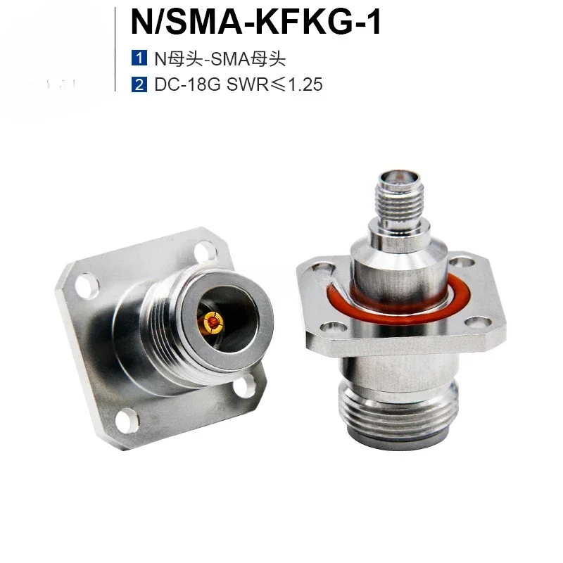 Stainless Steel N-mother To SMA Mother N/SMA-KFKG-1 Waterproof DC-18G