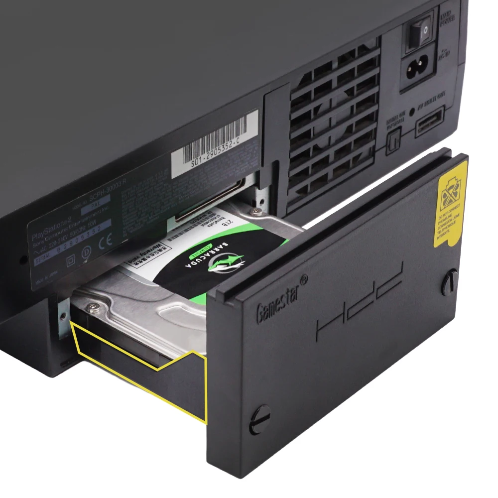 Soporte de disco duro de 3,5 pulgadas para PS2, adaptador de red SATA, soporte impreso en 3D, soporte HDD, soporte SSD para consola de juegos Fat PS2