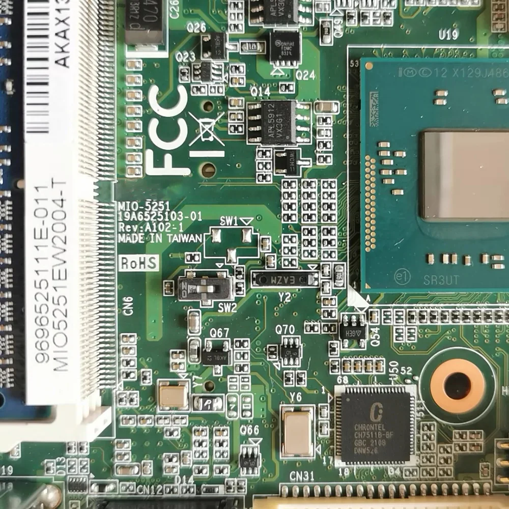 For Advantech Embedded Industrial Computer Motherboard MIO-5251Rev:A102-1 MIO-5251