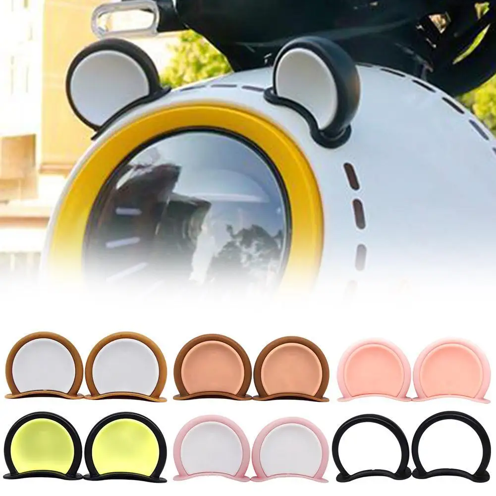 2pcs Universal Cat Ears Helmet Decoration Devil's Horns Corner Universal Cat Ears Outdoor Sport Motorcycle Helmet Accessories