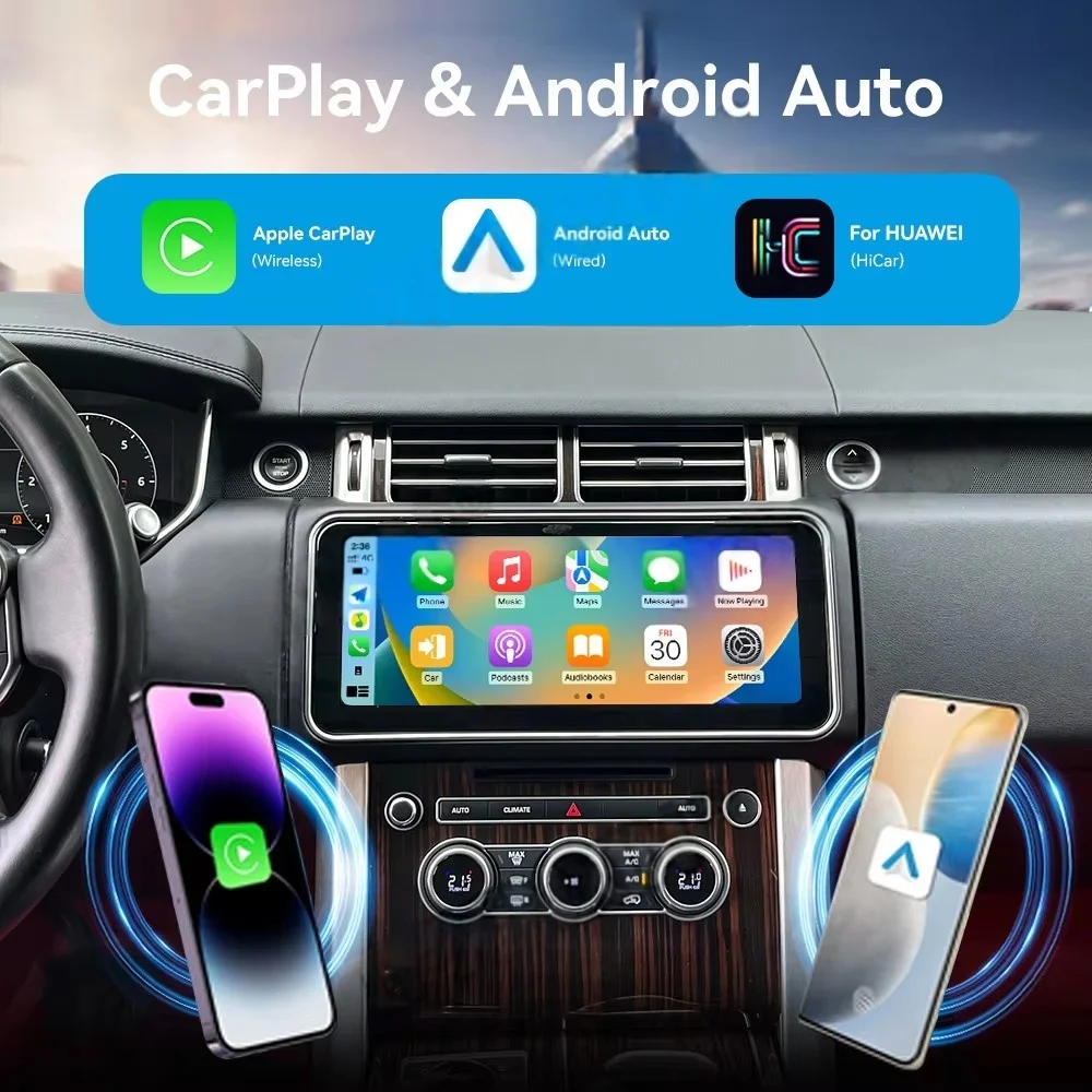 12.3 "لاند روفر رينج روفر فوغ L405 Sport L494 Carplay 2013-2017 راديو السيارة مشغل وسائط متعددة نظام تحديد المواقع والملاحة رئيس وحدة #3