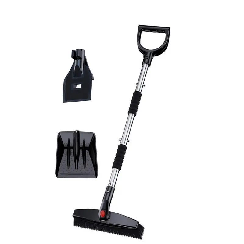 

Snow Removal Shovel Winter Snow Removal Tools Telescopic Snow Shovel For Car Trucks Backyards 3-Piece Foldable Design Easy