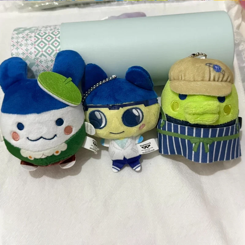 En Stock genuino Bandai Tamagotchi Happy Staff Series muñeco colgante de felpa Festival Gourmet Mametchi Kuchipatchi Mimitchi felpa
