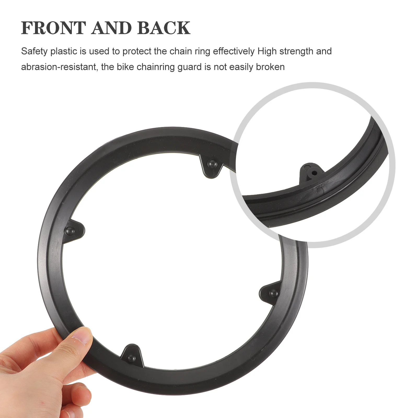 

3Pcs Bike Chainring Guard Abrasion Resistant Plastic Bicycle Chain Protector for Mountain Road Bikes Enhanced Aesthetic