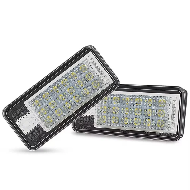 2 шт. освещение номерного знака для Audi A3 S3 8P A4 B6 B7 A5 A6 4F Q7 A8 S8 C6 6000K Белые светодиодные лампы освещения номерного знака 2 шт. освещение номерного знака для Audi A3 S3 8P A4 B6 B7 A5 A6 4F Q7 A8 S8 C6 6000K Белые светодиодные лампы освещения номерного знака