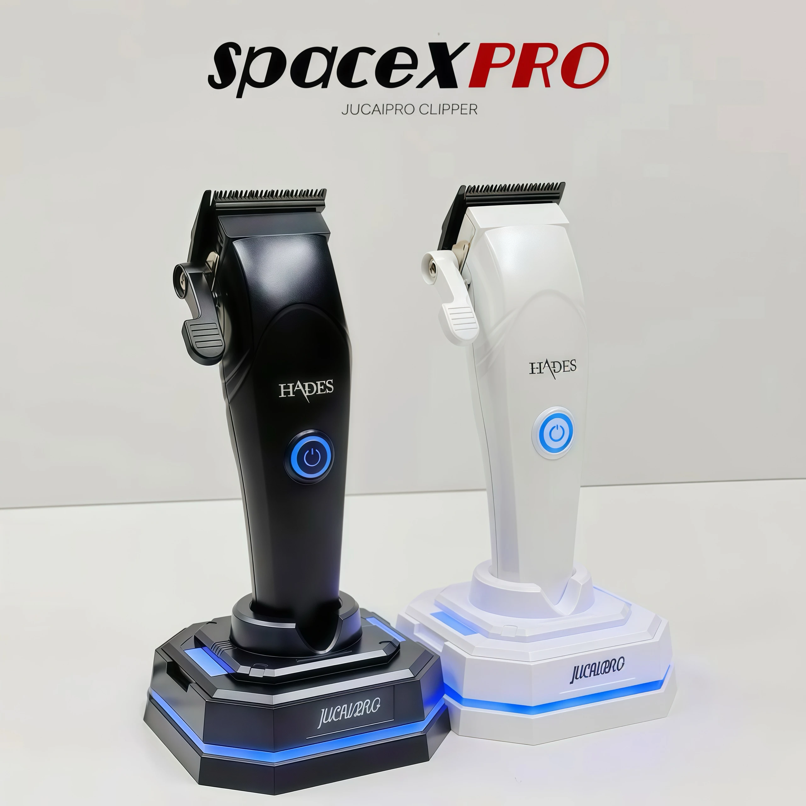 

SPACEXPRO Jucai/Starship Series Fast Charging Technology 9CR Steel Head Digital Brushless Motor Professional Oil Head Clipper