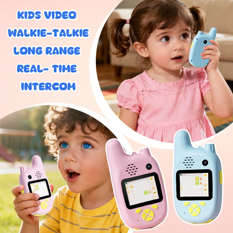 Kids Video Walkie Talkie Speelgoed met HD DUAL Camera Oplaadbare Smart Walkie-Talkie voor kerstcadeaus voor kinderen