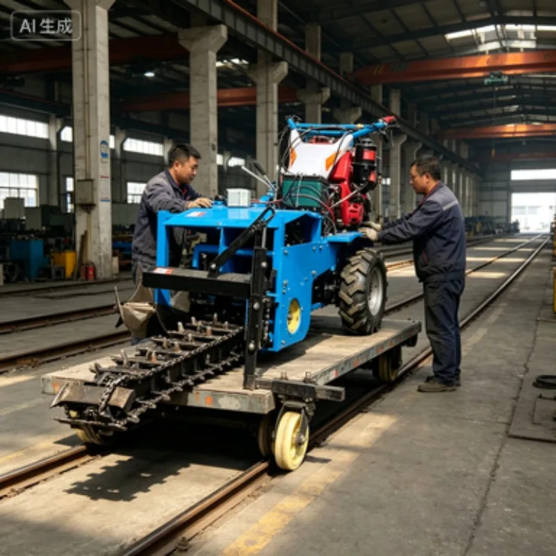 Multi Functional Handheld Trenching Machine Double Chain Digging Mini Trencher for Farm Garden Irrigation and Cable Laying