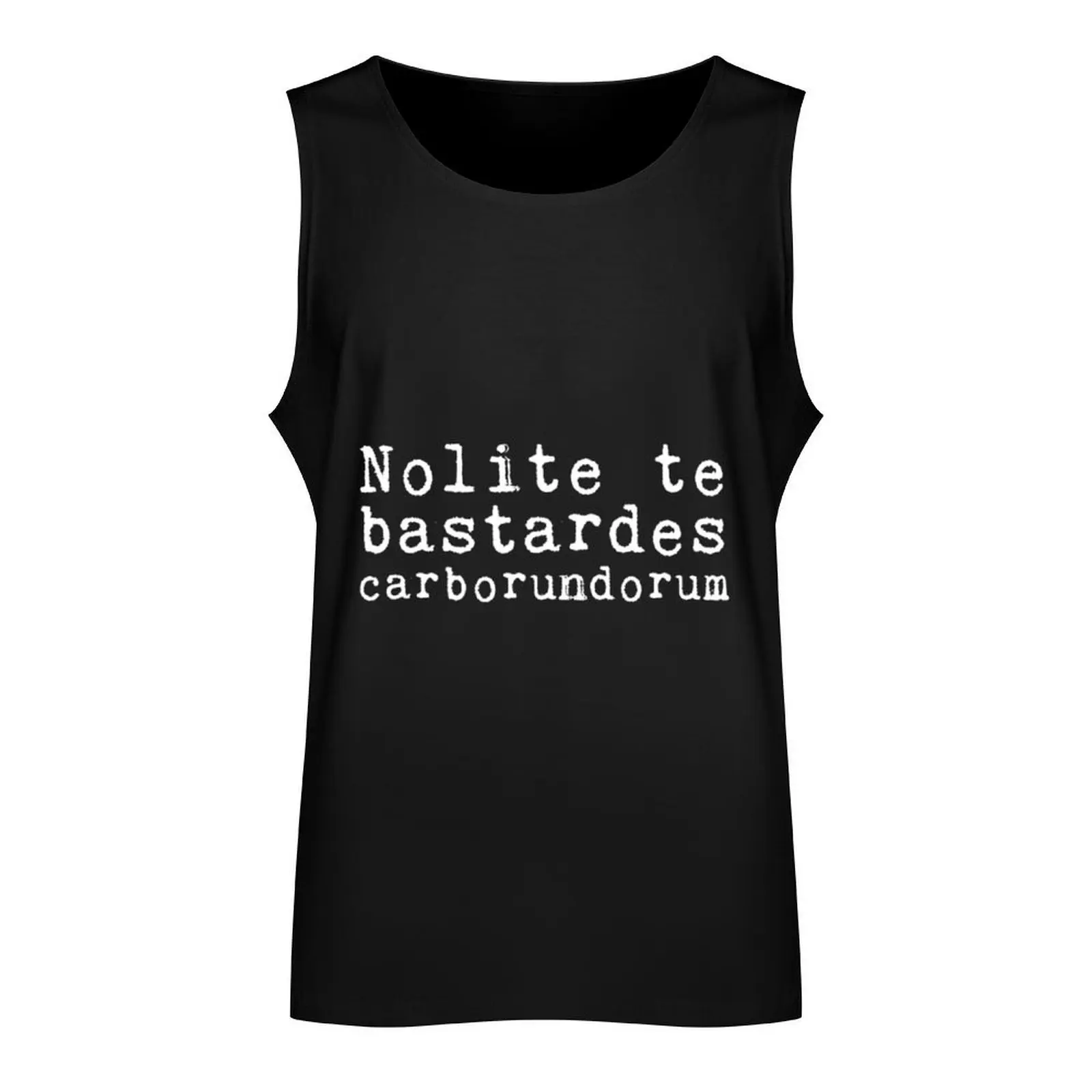 Vintage Nolite Te Bastardes Carborundorum Tank Top gym shirts t-shirts for Men's gym Men's clothing brands