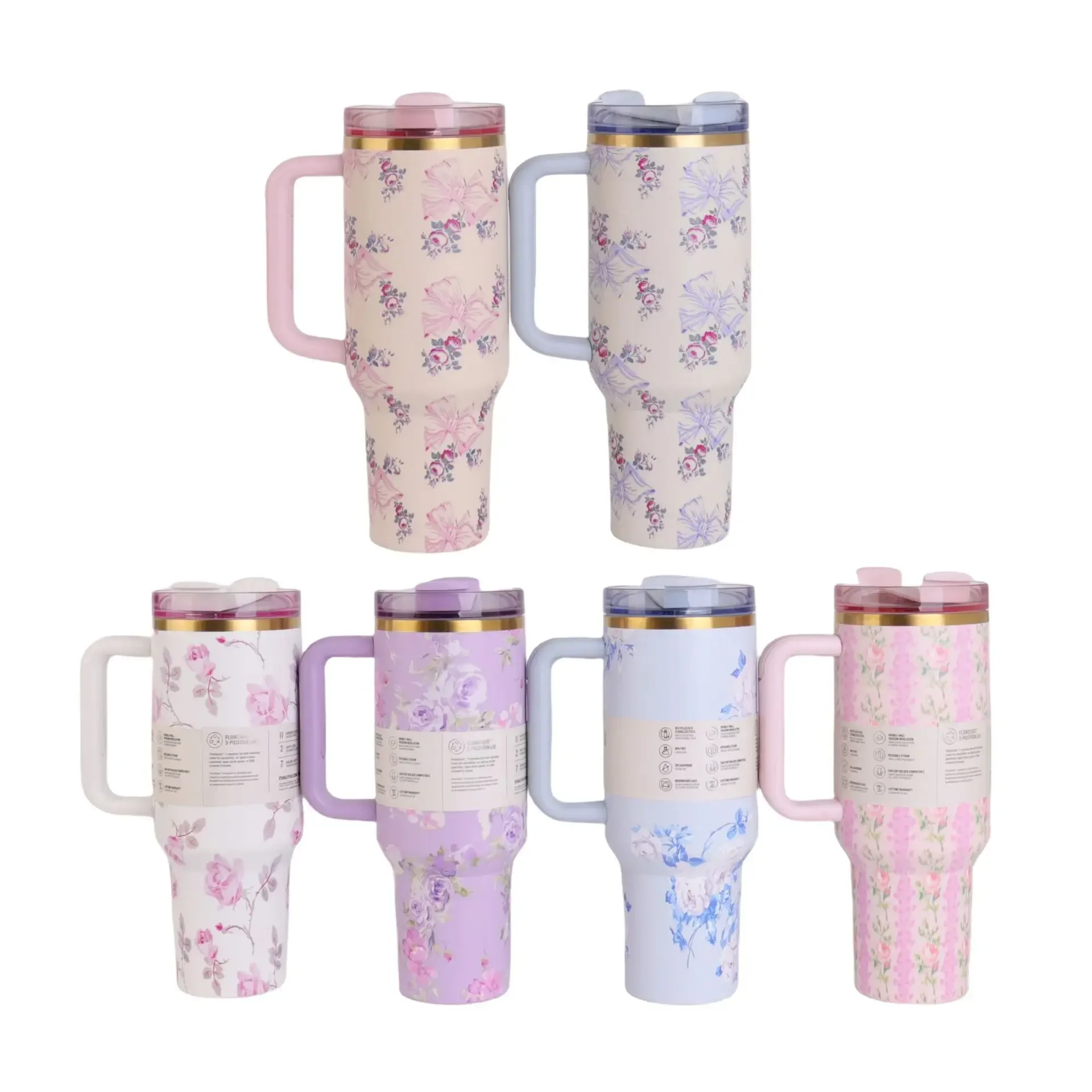 

Новинка 2023 года, дорожная кружка из нержавеющей стали на 40 унций — изолированная кофейная кружка, подходящая для горячих и холодных напитков, отличный подарок.