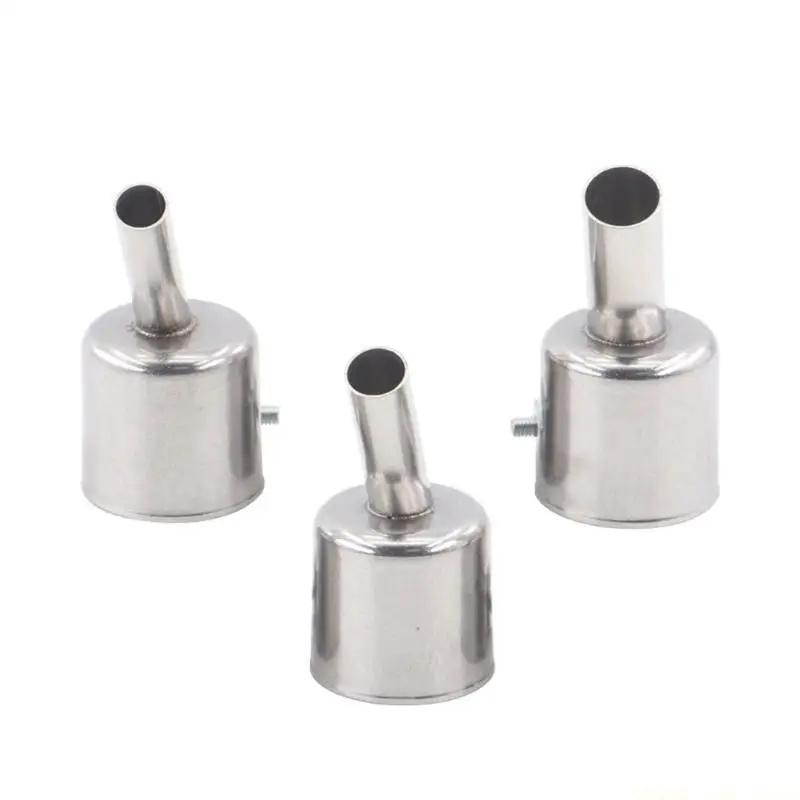 A2BE 3pcs Angled Heat Guns Nozzles Easy Installation Hot Air Solder 45 Degree Tip Oblique Nozzle Desoldering Station Nozzle