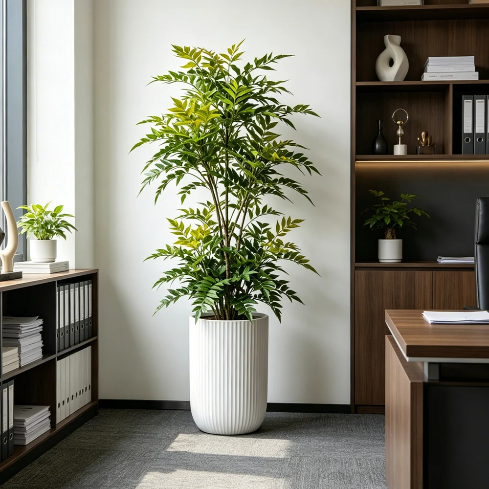 Искусственные растения Нандина – обзор и цена Ficus Lyrata Tree