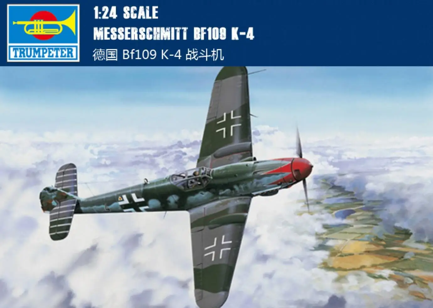 Trumpeter 02418 1/24 Luftwaffe Bf-109 K-4 Model Kit