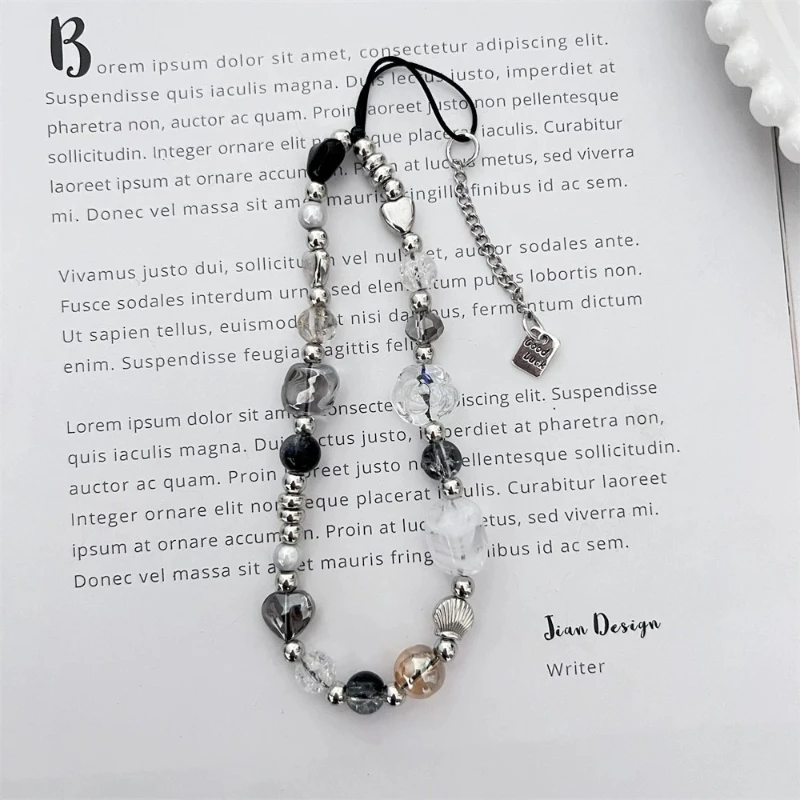 

Корейский модный стиль, серебряное сердце, бант, ремешок для телефона из бисера, шикарный брелок для девочек, подвесной ремешок для мобильного телефона, подвеска на рюкзак Camrea