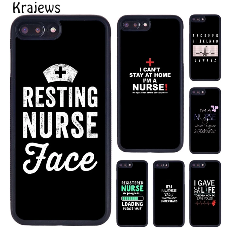 Krajews Medicine Keep Calm I'm Nurse Phone Case For iPhone 16 15 14 plus 11 12 mini 13 Pro XR XS Max cover coque