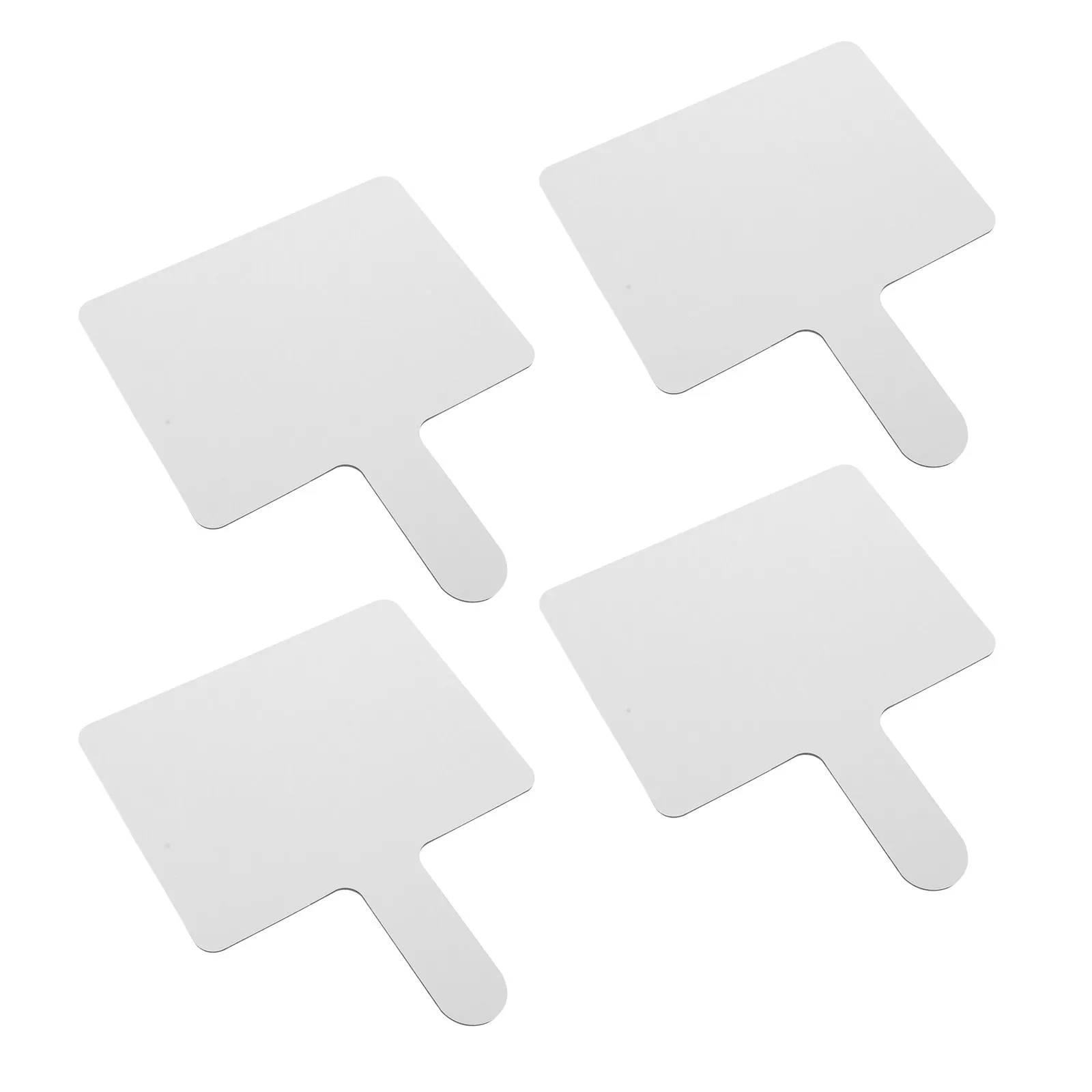 4 peças de placas de resposta para quadro branco apagável a seco, dupla face, para leilões, estudantes, sala de aula, jogos de votação