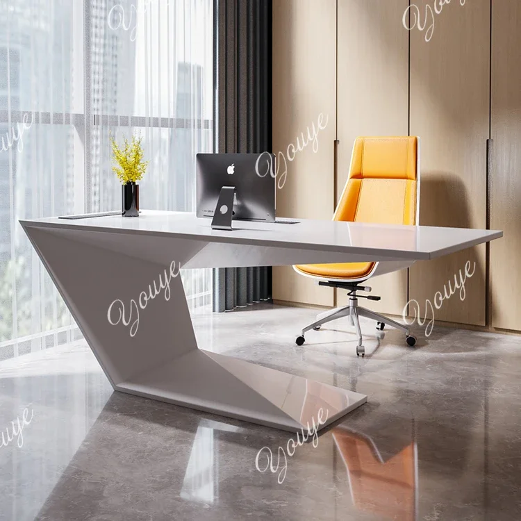 

A49 Design Desk Minimalist Desk Light Luxury High-end Reception Desk Modern Computer Consultation Table
