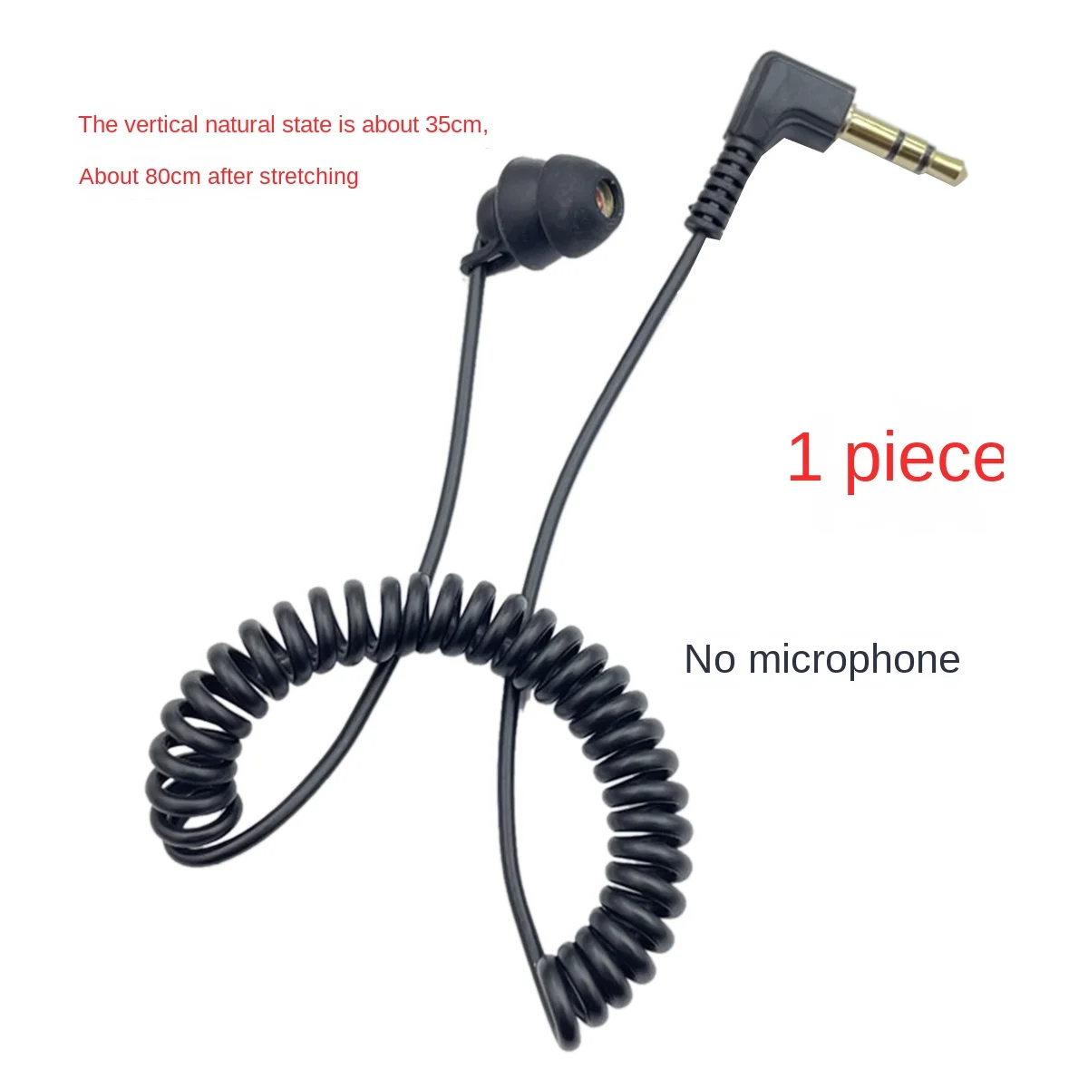 3.5Mm Lente Oortelefoon Eenzijdige Koptelefoon Oordopjes Bedrade Headset Voor Mobiele Telefoon Mp3 Computer