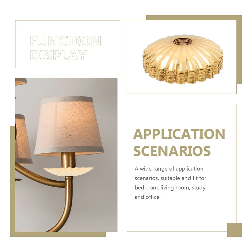 

24cs Flower Cover Gasket Exquisite Craft Iron Table Lamp Decorative Lighting Plate Cover Home Decoration Lighting Decor