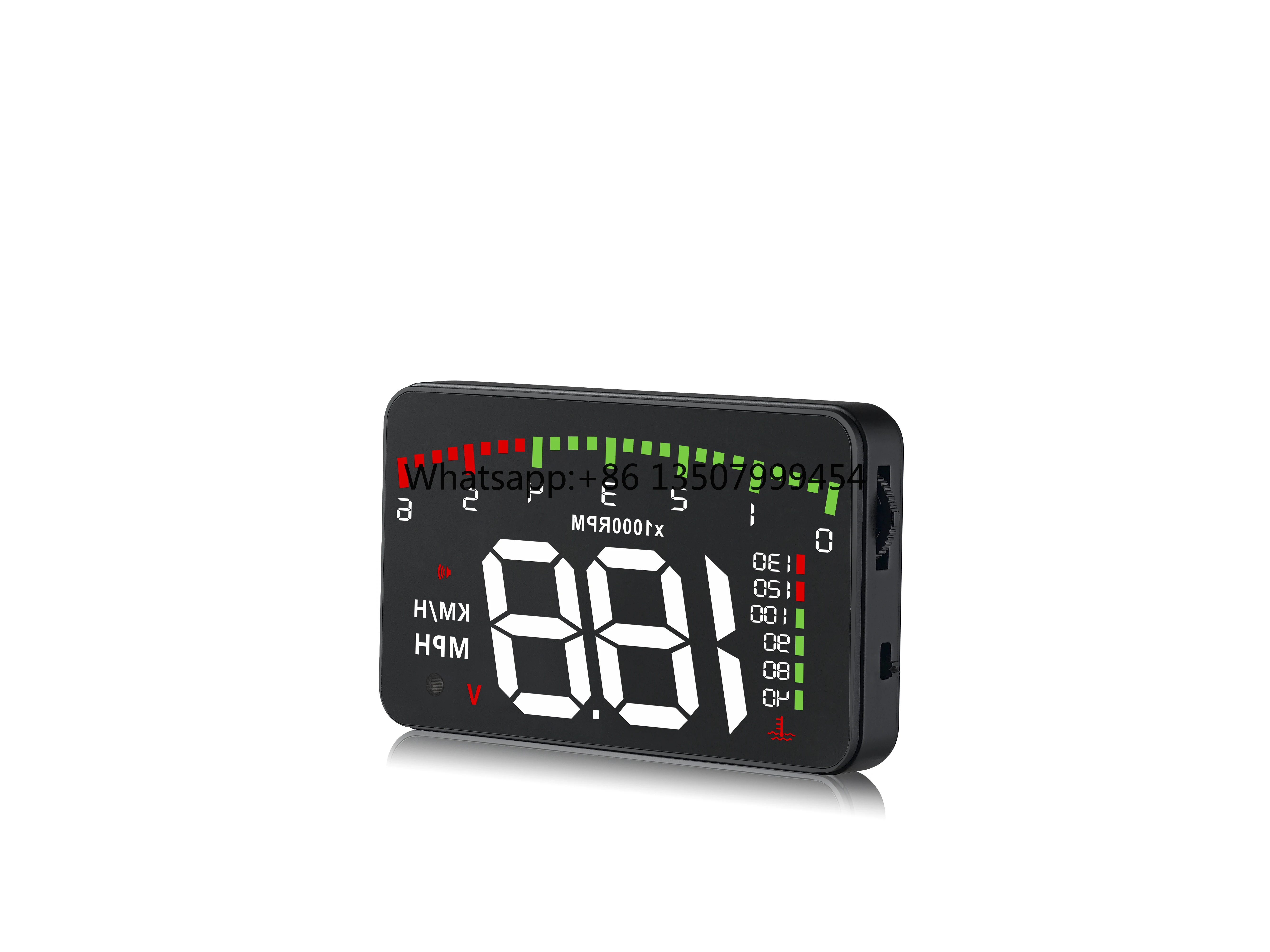

Car OBD2 Compact Heads up Display Gauge Smart Meter Displays Driving Data on the Front Windscreen HD Projector