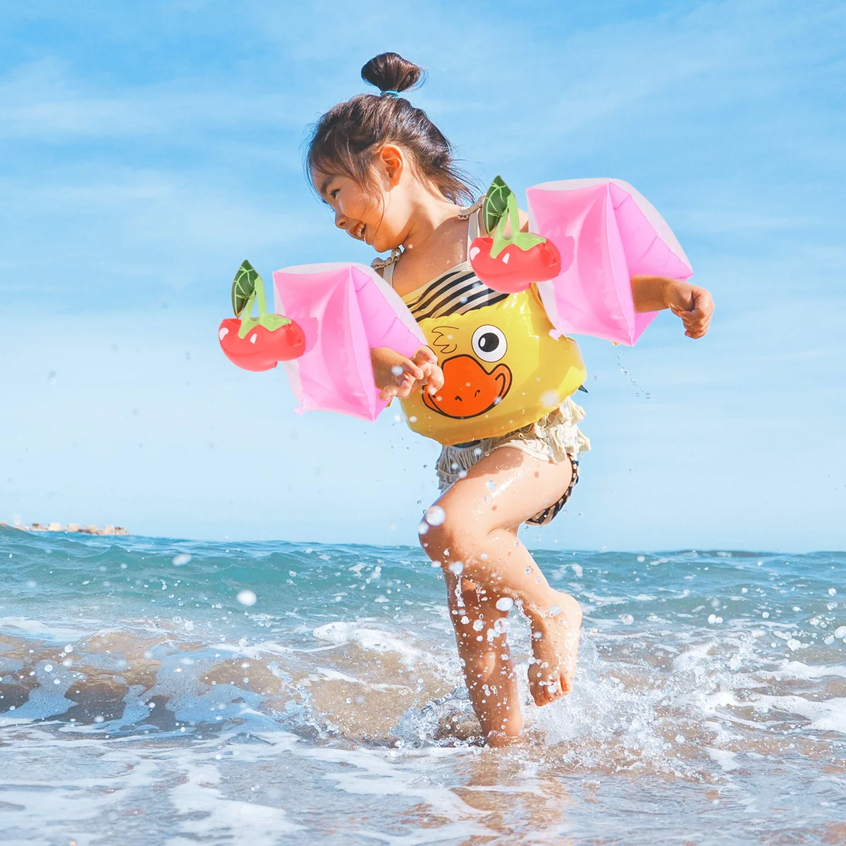 

Buoyant Sleeves Floating Ring Arm Band Inflatable Bands Swimming Rings Tools Pineapple