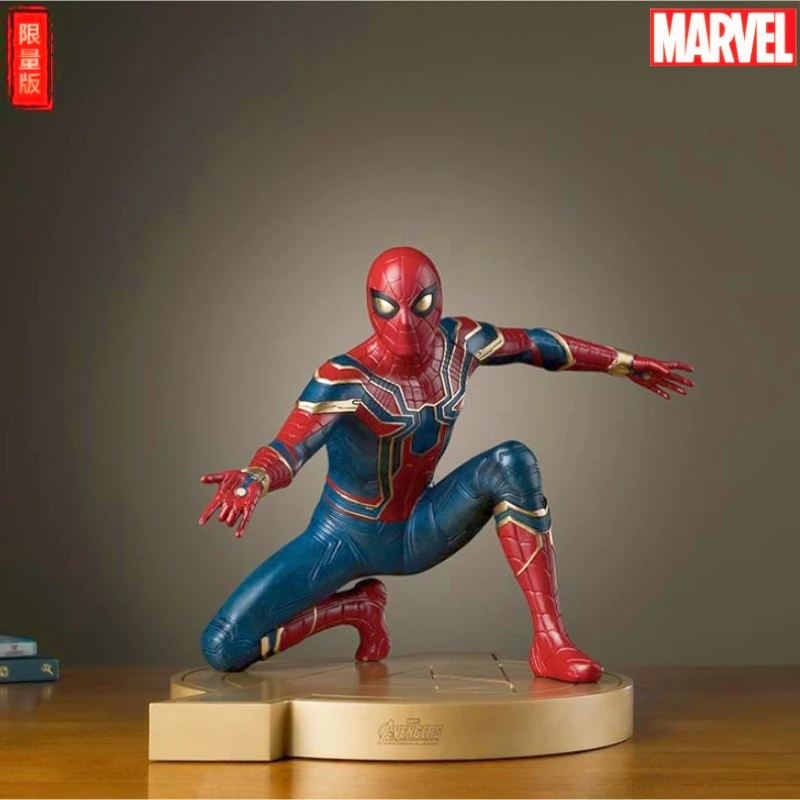 Spider Man Marvel Limited Edition Handmade Model Art Gateway Cabinet Home Decoration Iron Man Cartoon Model Furnishing Articles