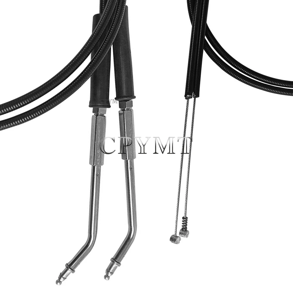 Línea de Cable de acelerador de motocicleta alargada, compatible con Harley Sportster Iron XL 883 XL1200 Dyna Softail Fat Boy Road King