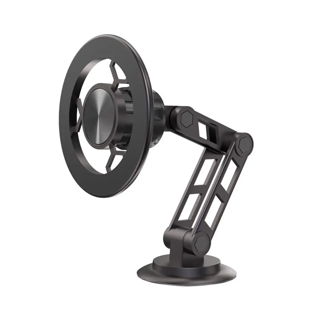 

360° Rotation Magnetic Car Phone Holder Folding Telescoping Car Cell Phone Holder Anti-Shake Self-adhesive