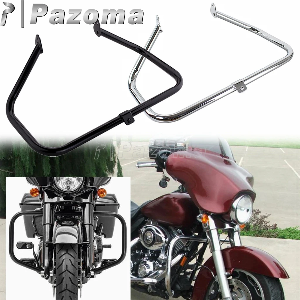 For Harley Touring Engine Guard Crash Bar Bumper Protection Fits Road King Street Electric Glide Ultra Classic Limited 1997-2008