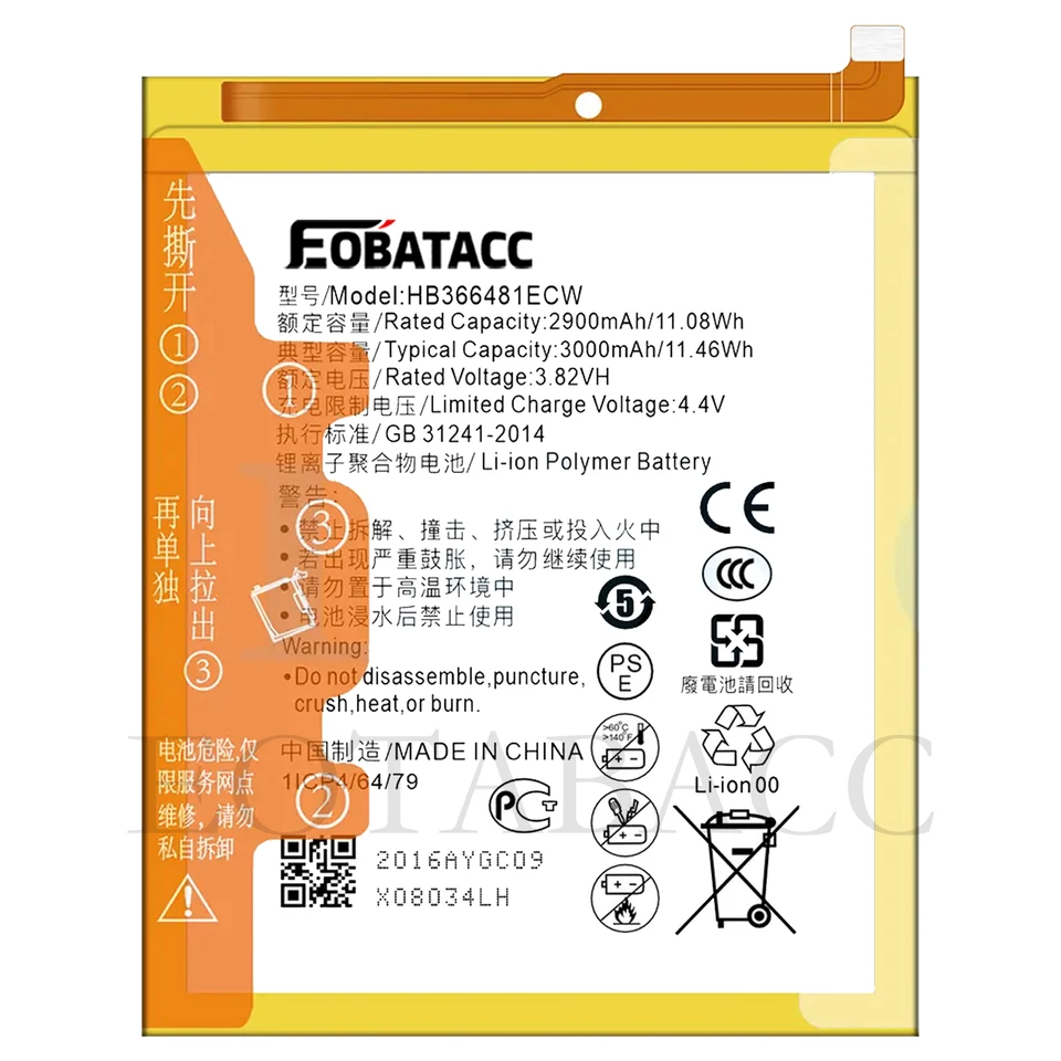 Audiosystem Batteria Compatibile Per Huawei Honor 9 Lite Lld-L31 P9 Eva-L09 P10 Lite WAS-LX1A 3000mah Incluso Il Kit Attrezzi HB366481ecw Audiosystem Batteria Compatibile Per Huawei Honor 9 Lite Lld-L31 P9 Eva-L09 P10 Lite WAS-LX1A 3000mah Incluso Il Kit Attrezzi HB366481ecw