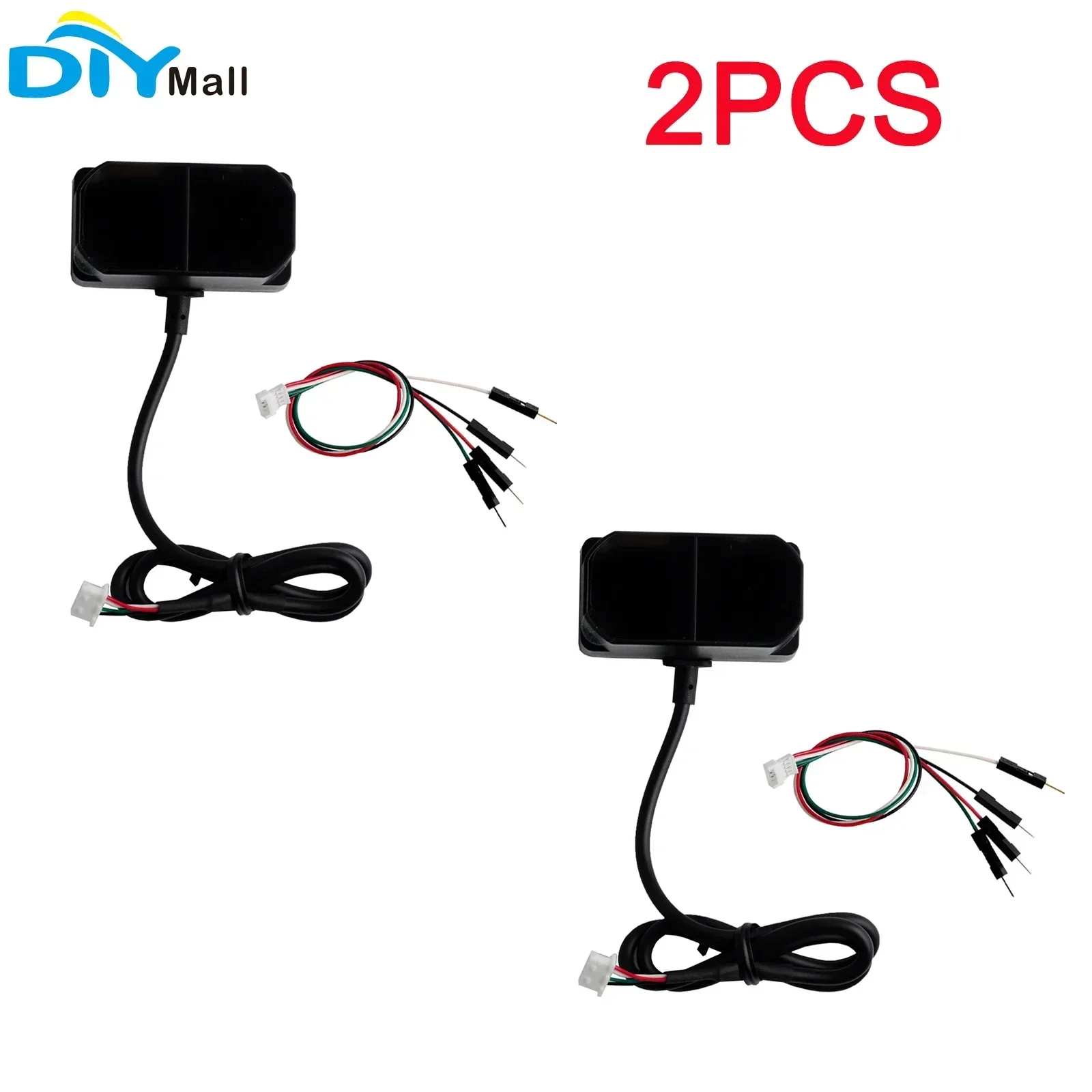 2Pcs TFmini Plus LiDAR Module – IP65 Waterproof 0.1-12m Micro Range Finder with UART & Dual-Bus Interface for MCU/Pixhawk
