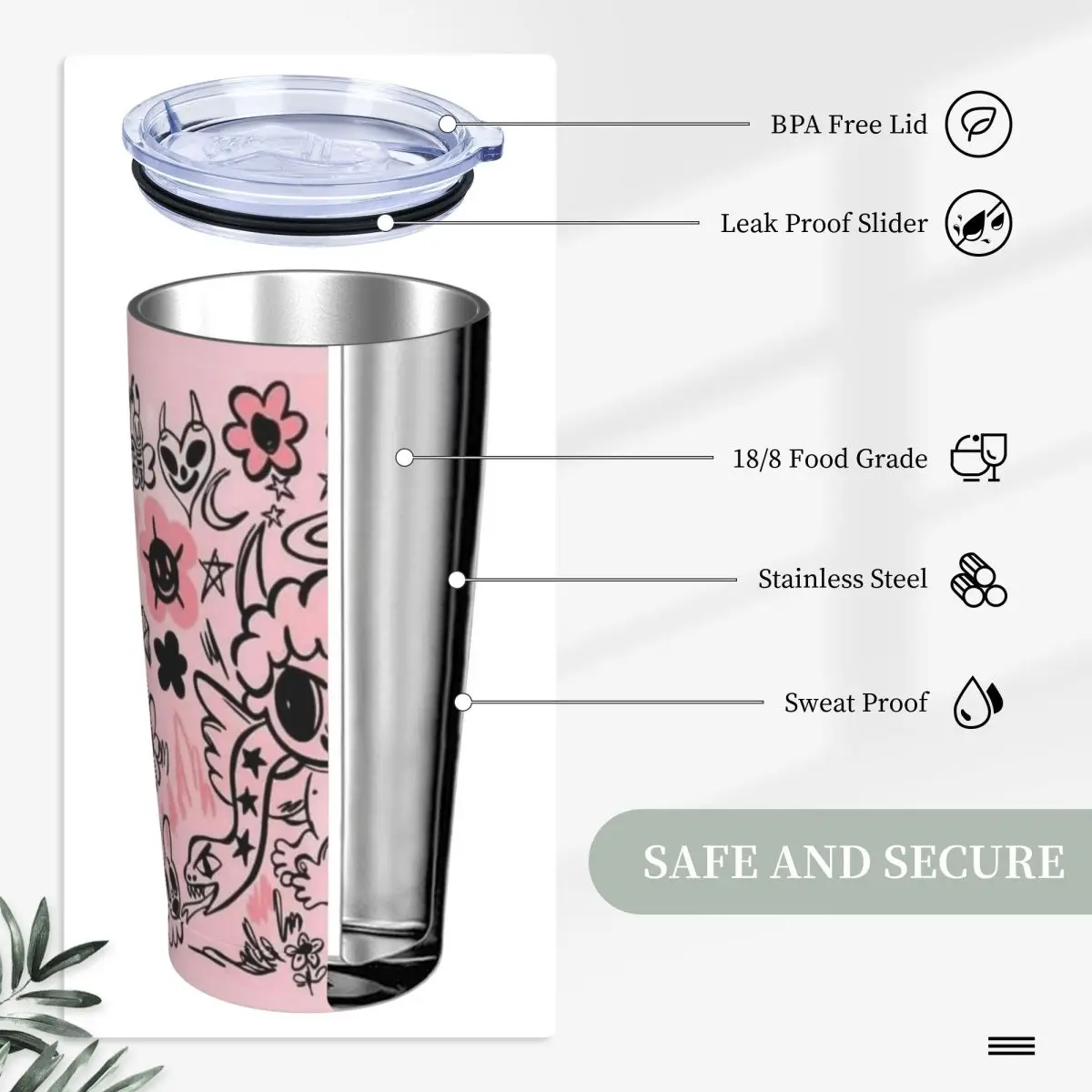 Stainless Steel Tumbler Bichota Season K-Karol G Car Mugs Pink Camping Hot Drinks Water Bottle Leakproof DIY Large Thermal Mug