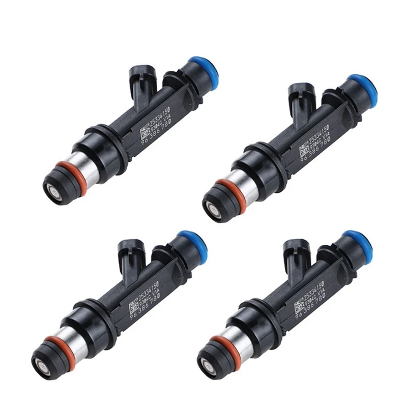 4Pcs Impedance Nozzle Fuel Injectors 96386780 25315853 For Suzuki Chevy Aveo 1.6L Opel Pontiac Wave 2004-2008 25334150