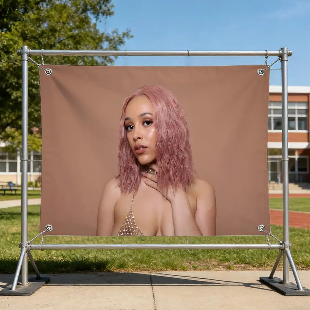 Music Modern Urban Doja Cat Flags Specialized for indoor and outdoor home decorations, outdoor camping, and bar parties
