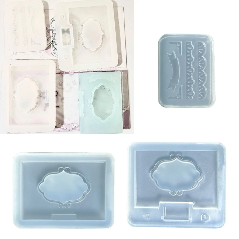 

3 PCS Silicone Dessert Crafting Moulds Book Clay Molds Baking Accessories Chocolate Moulds Silicone Texture