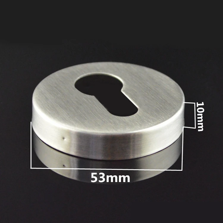 مقبض رافعة الورد مع مسامير ، 304 الفولاذ المقاوم للصدأ ، الجولة ، الملف الشخصي اليورو ، اسطوانة ، ثقب OB ، الكمبيوتر #6