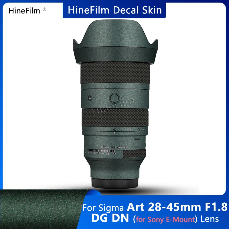 Hinefilm Skin for Sigma 28-45F1.8 E Mount Lens Sticker 28-45 F1.8 Wrap Film For Sigma 28-45mm F1.8 DG DN Art Lens Skin Protector