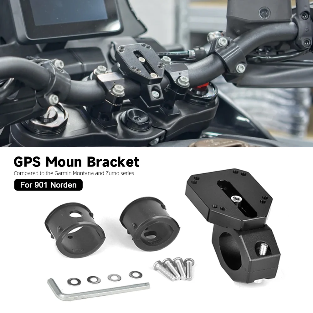 

For Husqvarna 901 Norden 1290 Super Adventure ADV S R 2021- Motorcycle 22mm 28mm Garmin GPS Handlebar Mount Bracket Navigation