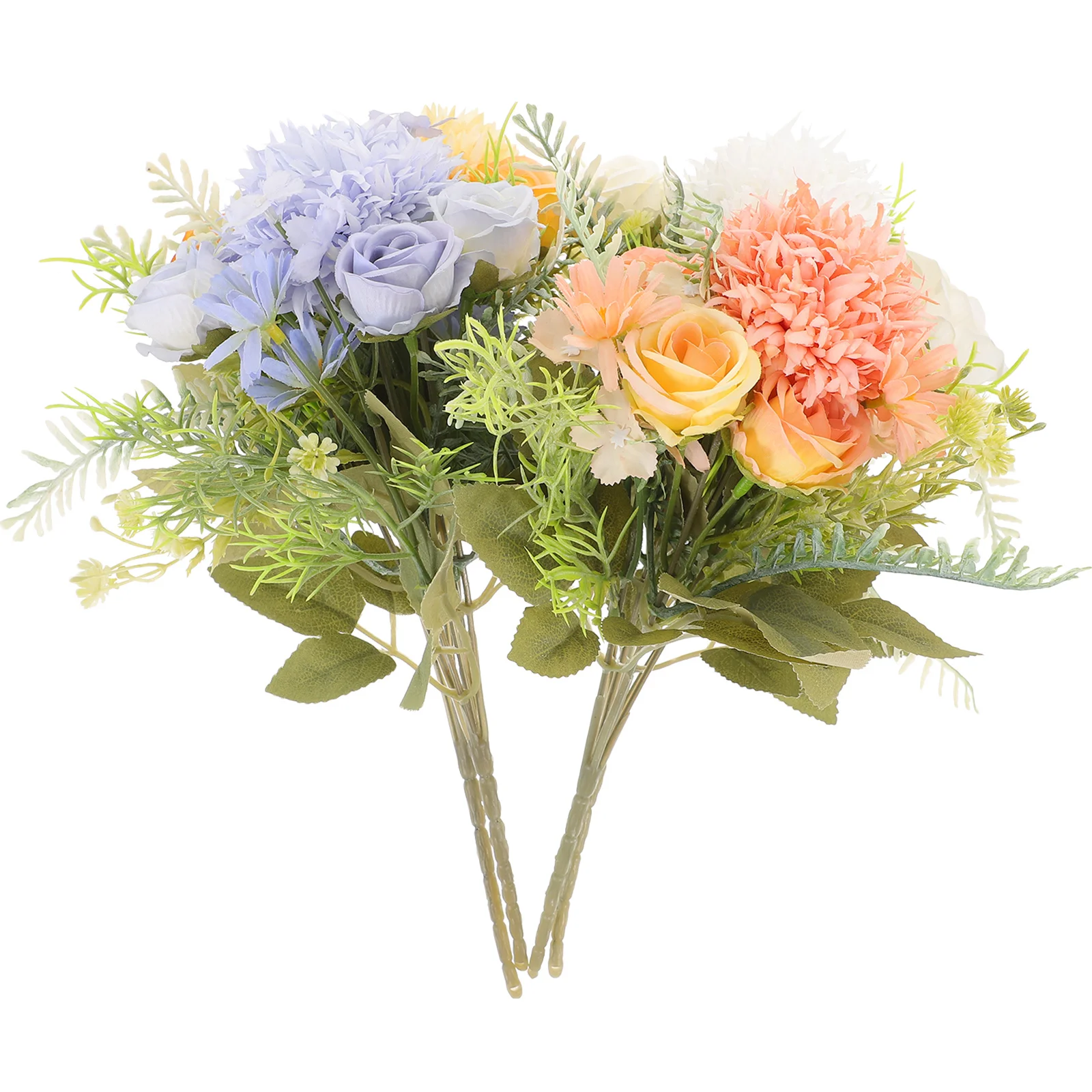 

4Pcs Lifelike Artificial Flower Bouquet Cloth Simulation Floral Decor Wedding Party Vase Fake Flower Arrangement Stems
