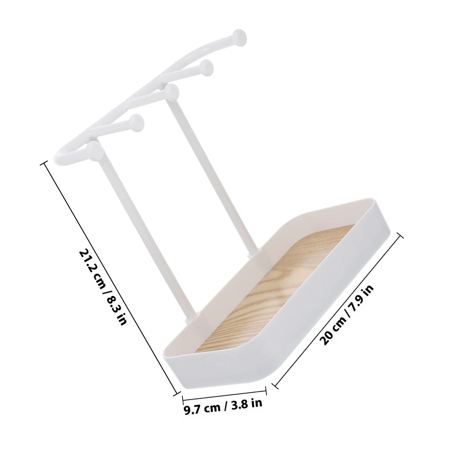 1 قطعة حامل منظم المجوهرات ، رف تخزين سطح المكتب للأقراط والأساور Scrunchies ، عرض حامل مجوهرات الطاولة ، المنزل