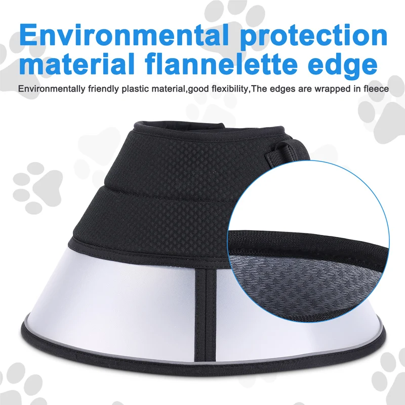 Dog Cone Collar Pet Cone Recovery Collar Comfy Pet Cone Collar Protective Collar for After Surgery Healing E-Collar