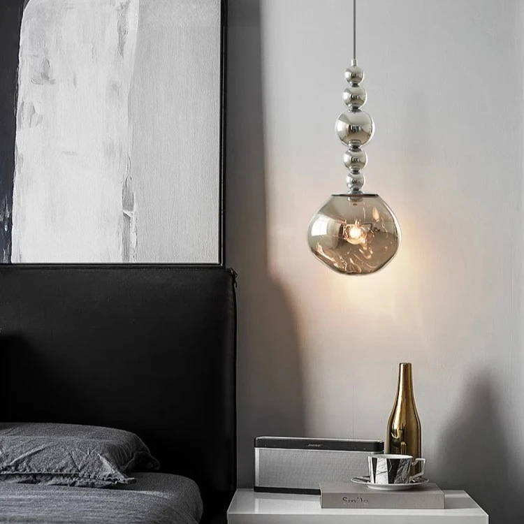 

Modern Artistic Decoration Pendant Lights Luxury Chrome Creative Hanging Lamps Restaurant Bedroom Bathroom Mirror Lamps