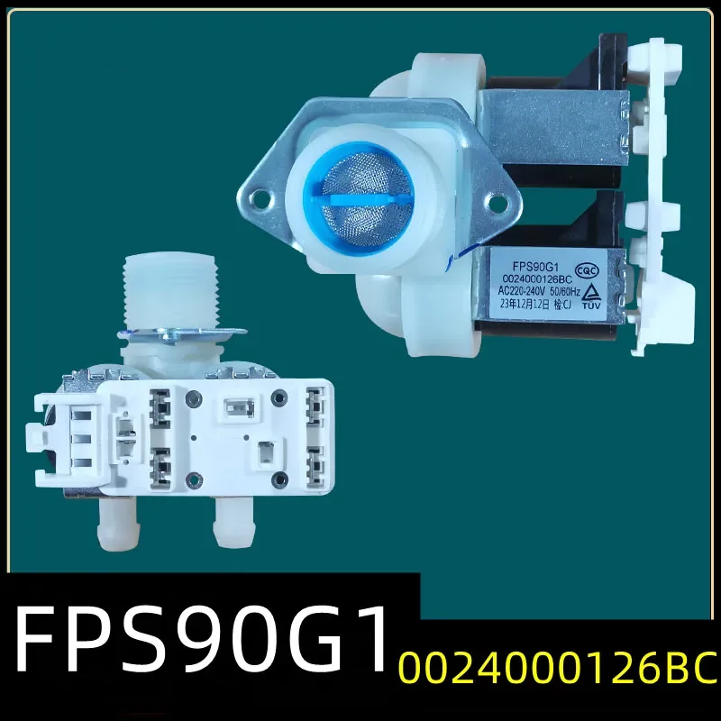 1PC FPS90G1 water inlet solenoid valve fits for Haier washing machine double head water inlet valve 0024000126BC