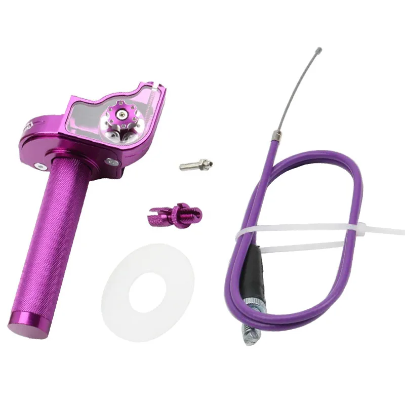 Motorcycle 2mm Universal CNC Aluminum Accelerator Throttle Twist Grips Handlebars For Moped Scooter Bike M10*1.5