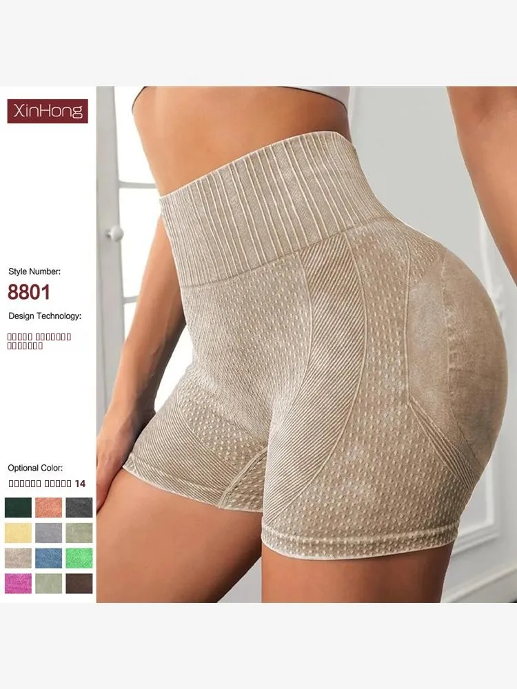 

Slim Fit Yoga orts for Women Sportswear Five-Quarter Length Nylon Fabric Ladies Tight Pants Casual Summer Trousers