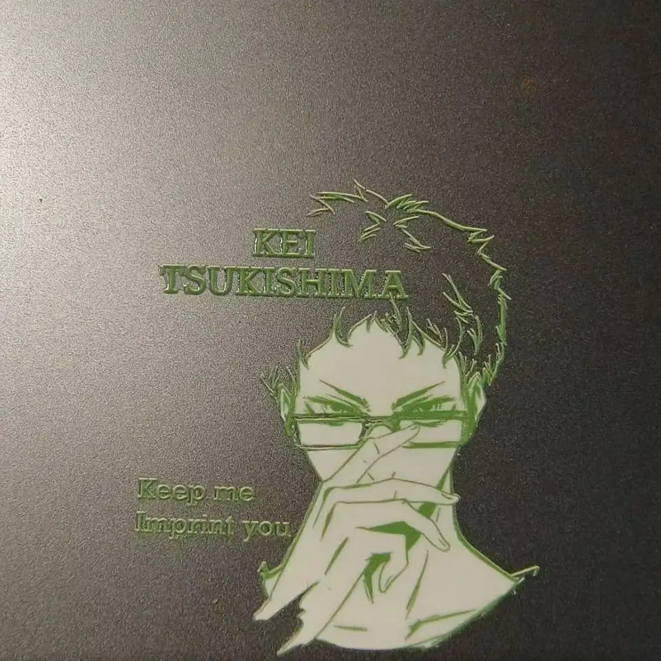 Anime Haikyuu!! Oikawa Tooru Kei Tsukishima Cosplay Metal Advanced Personality Phone Case DIY Decoration Waterproof Sticker