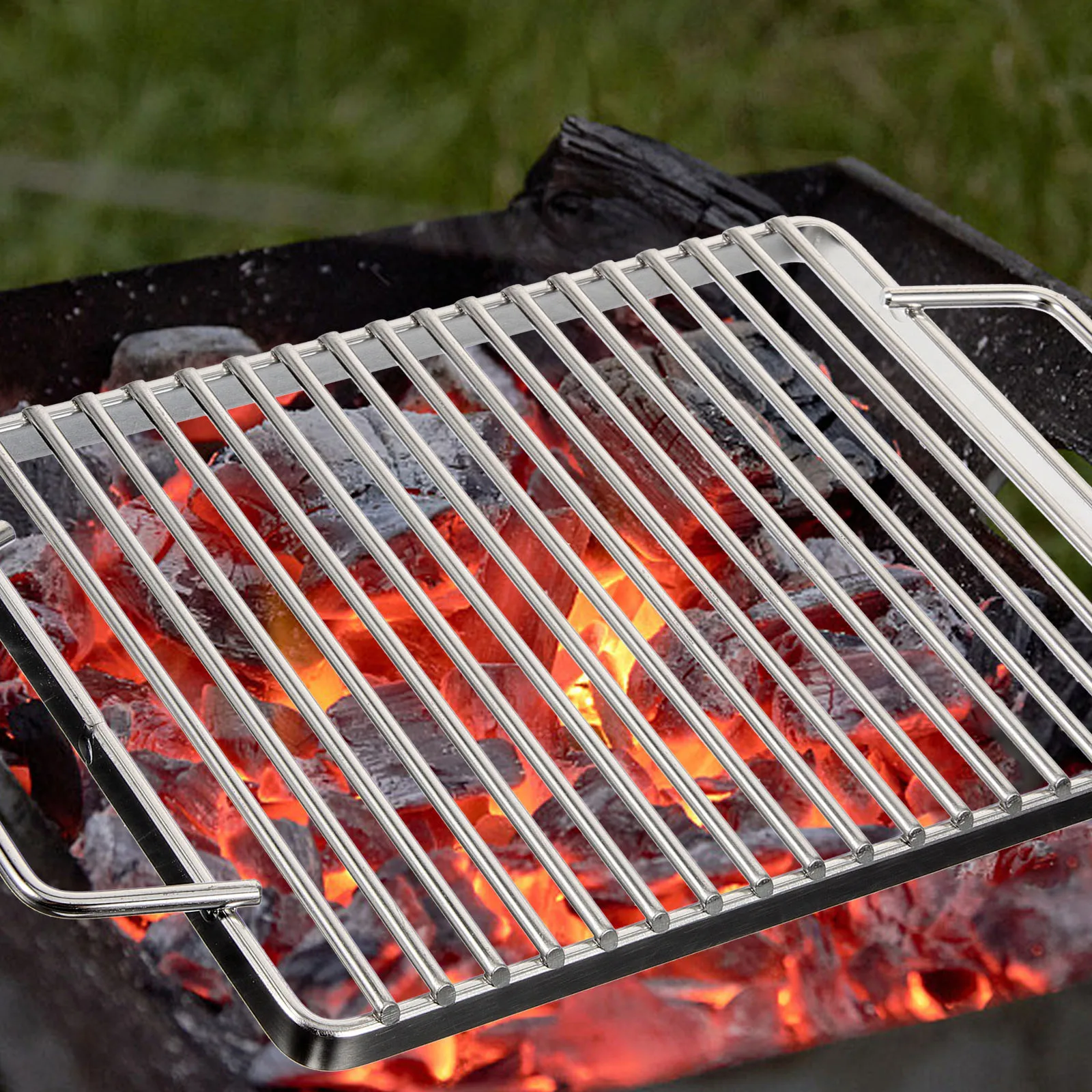 

Stainless Steel Barbecue Net 12x18cm Perfect for Grilling Fish Meat Shrimp Vegetables Easy Clean Durable Outdoor Cooking Grate