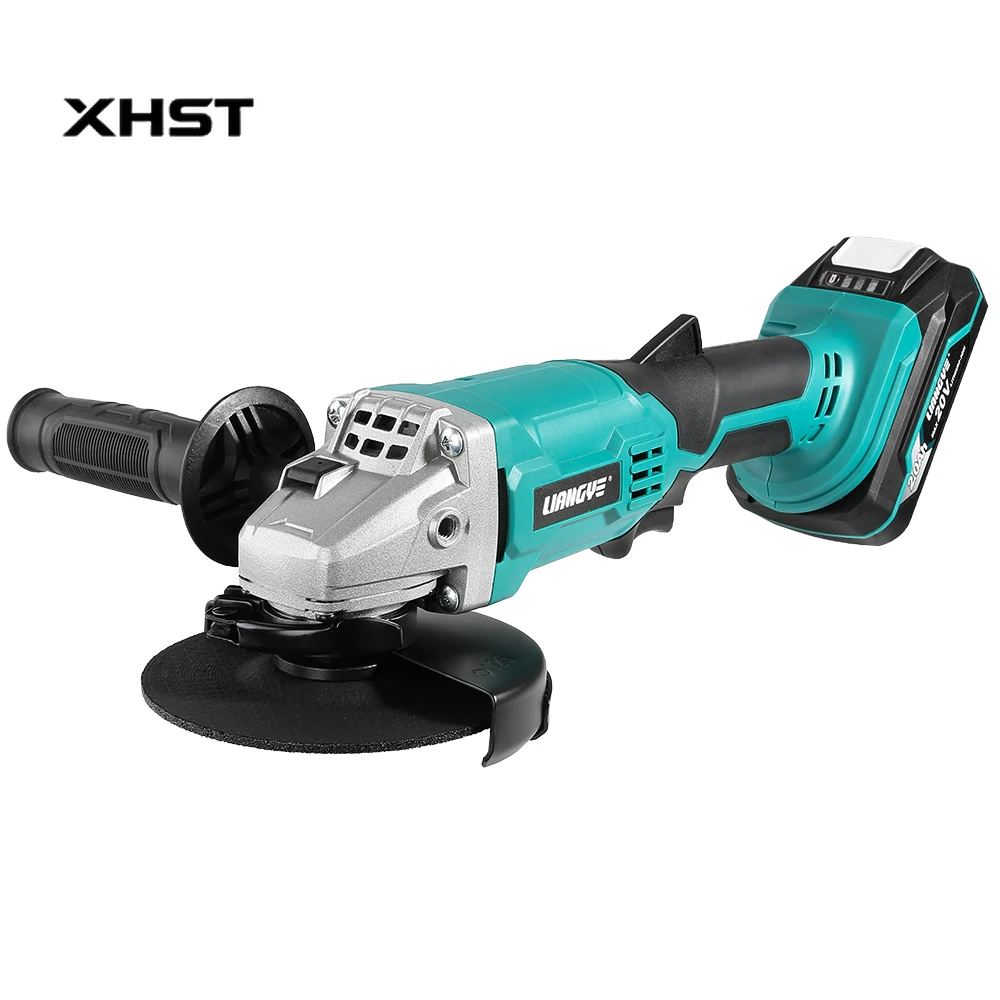 

High Speed DC Motor Power Tool Handheld Slim Ergonomic Design Angle Grinder Set With Drop Control Protection